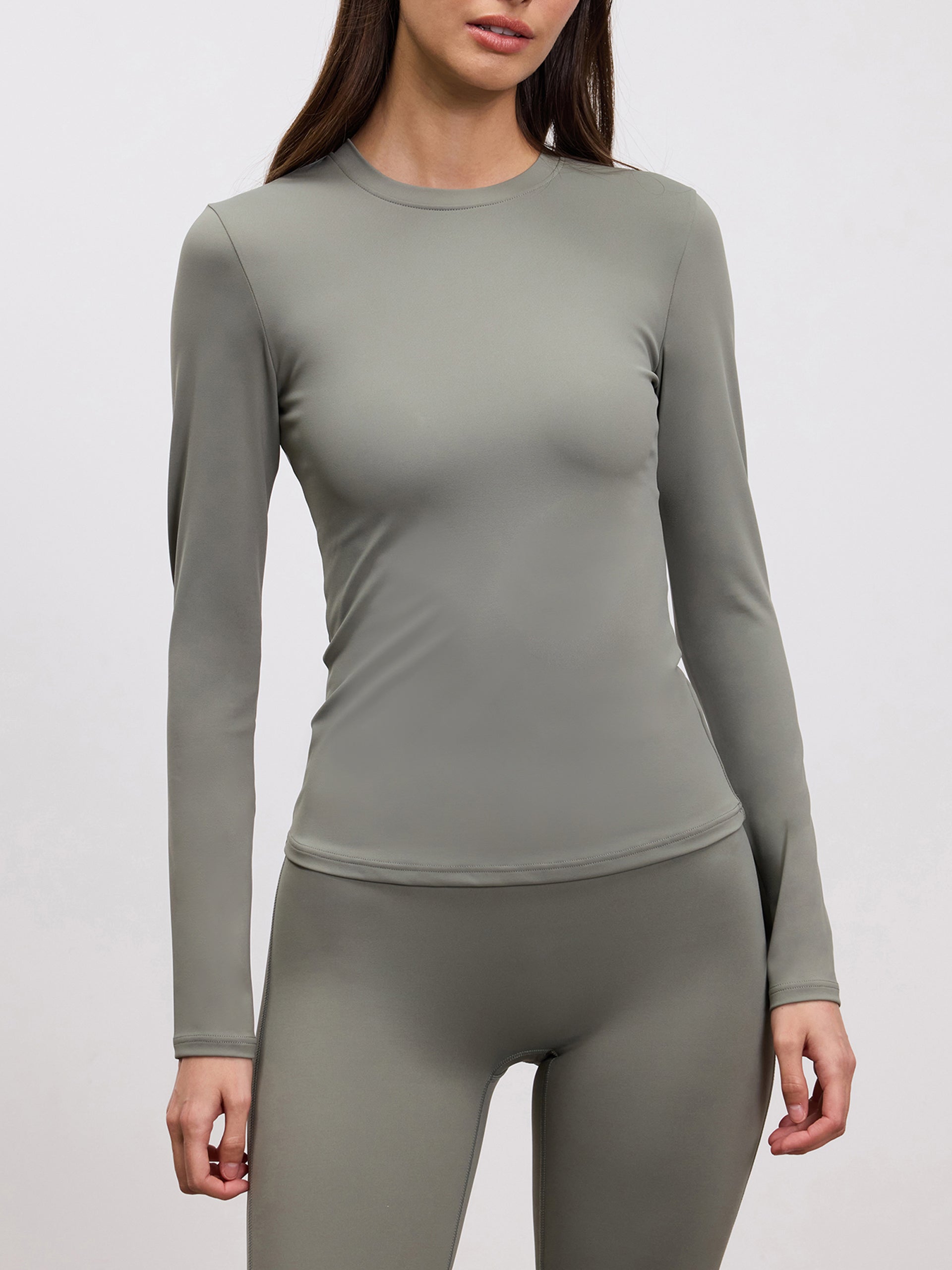 Womens Active Long Sleeve T-Shirt in Sage