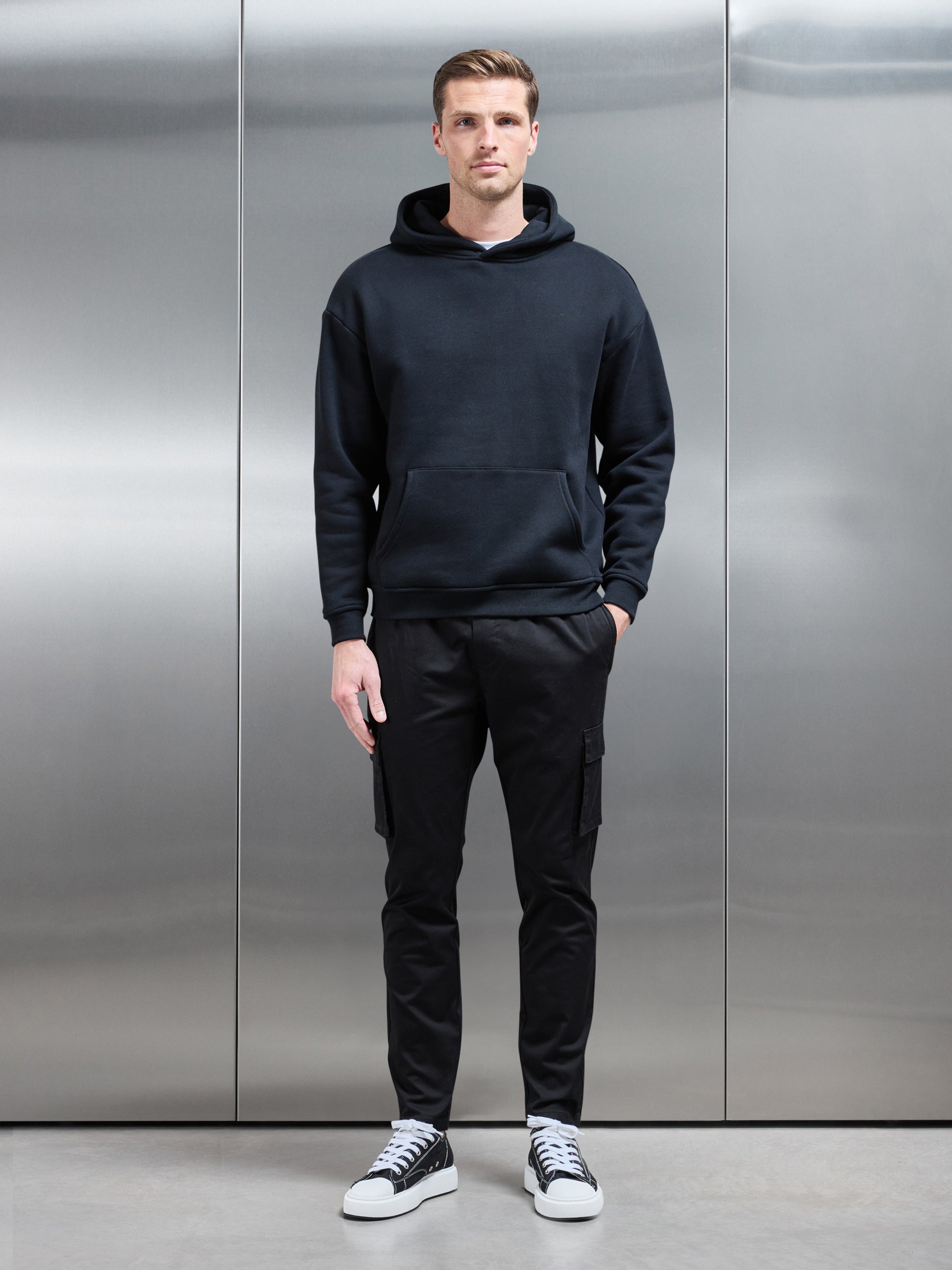 Cotton Cargo Pant in Black