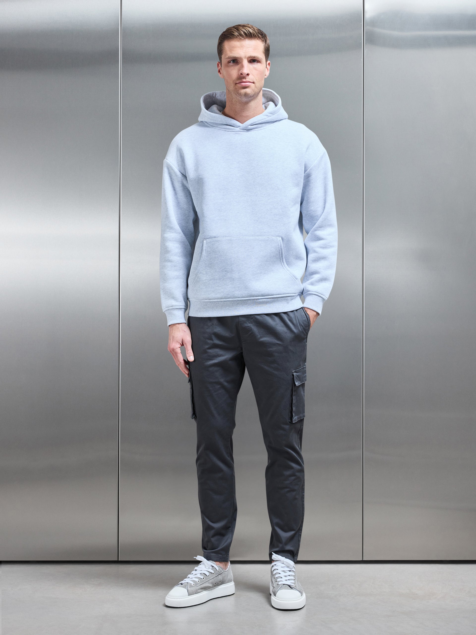 Cotton Cargo Pant in Grey
