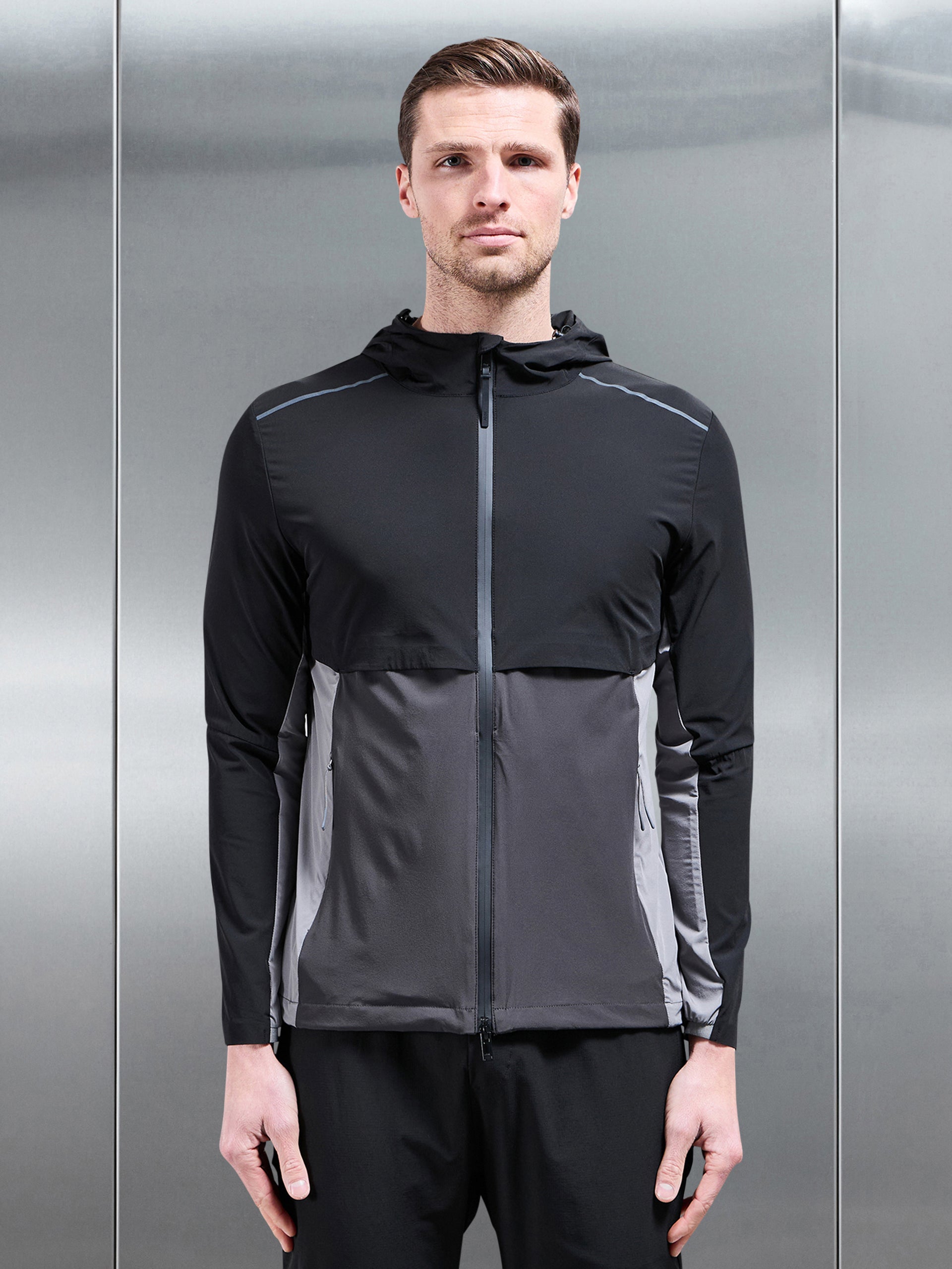Lightweight Performance Windbreaker in Black