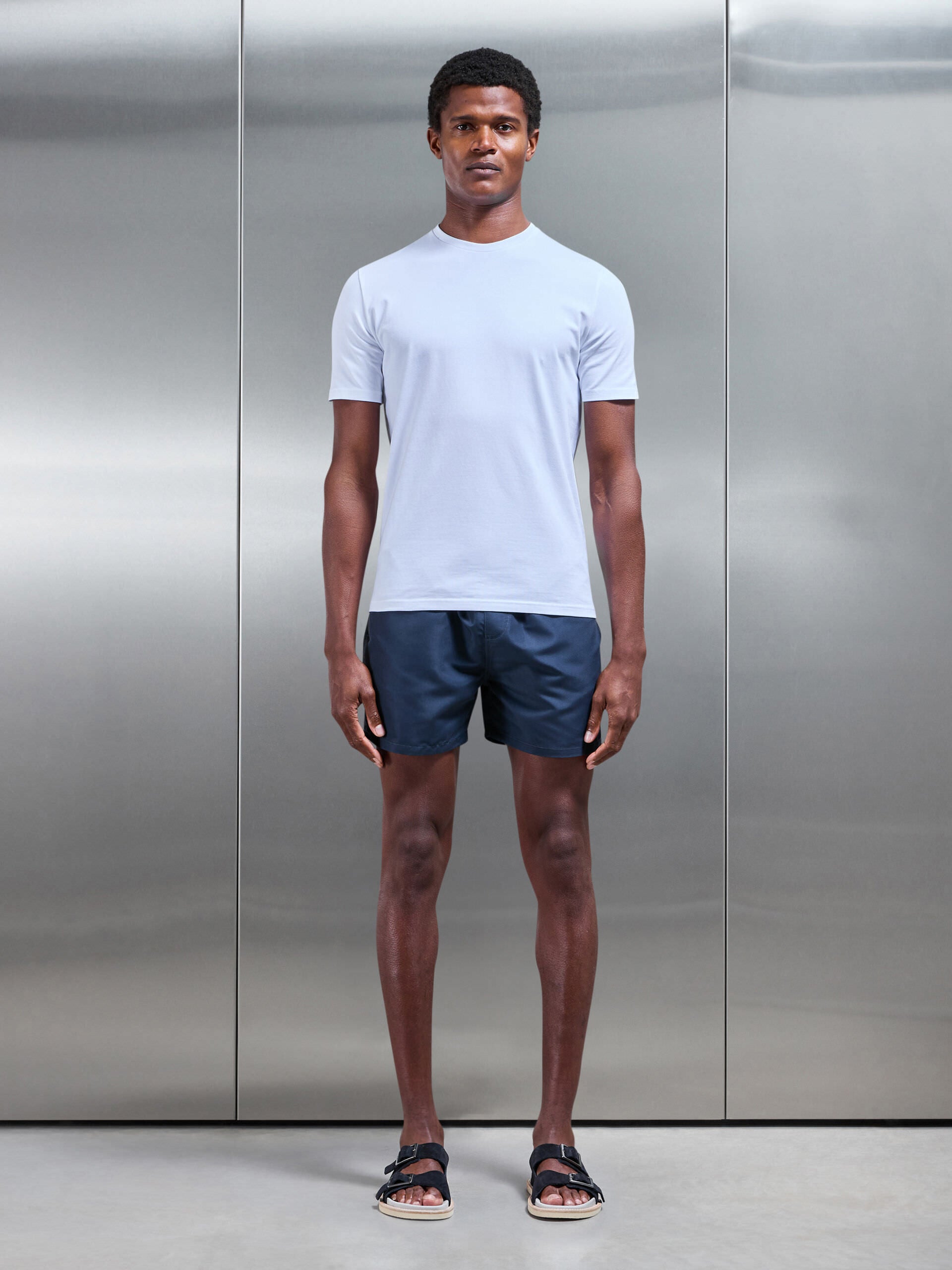 Essential Drawstring Swim Short in Navy