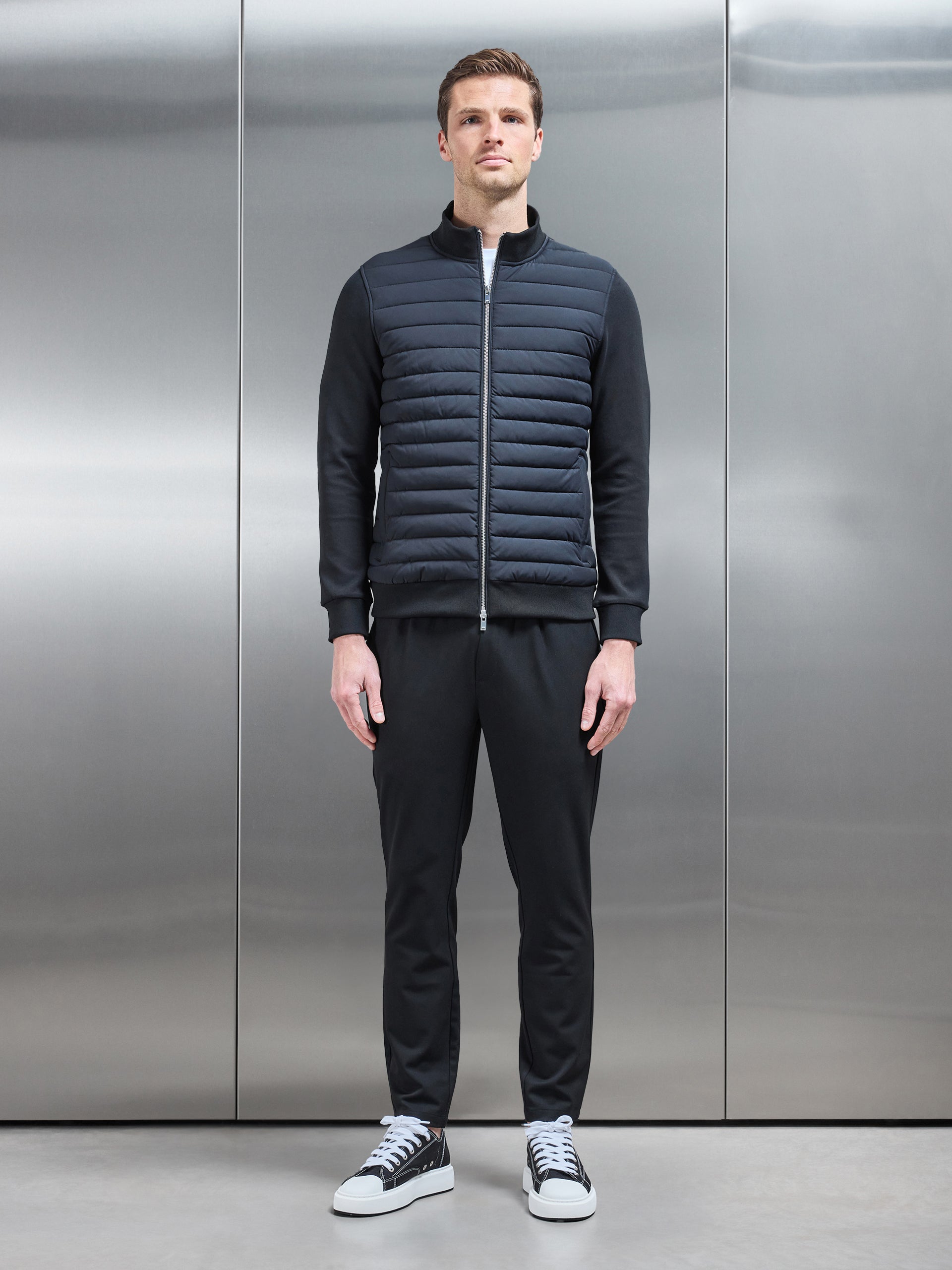 Essential Drawstring Tailored Trouser in Black