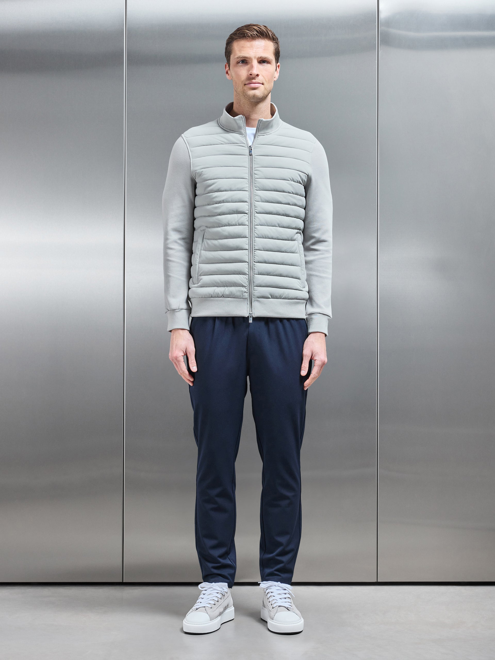 Essential Drawstring Tailored Trouser in Navy