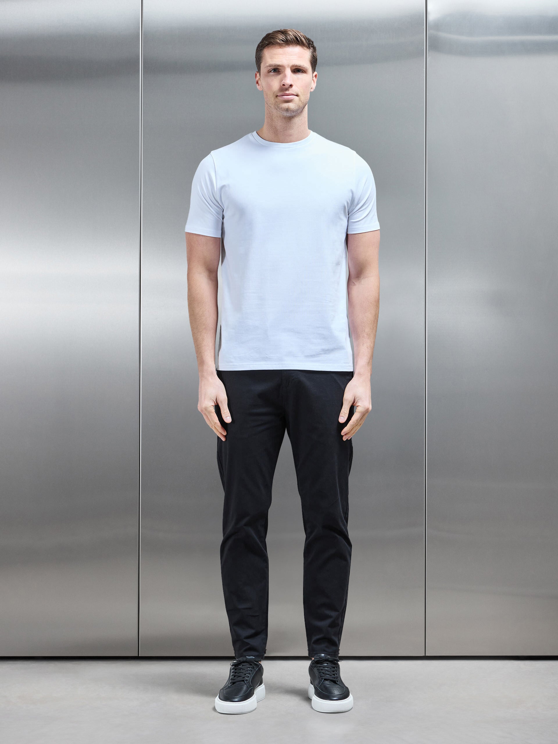 Essential Tailored Chino Trouser in Black
