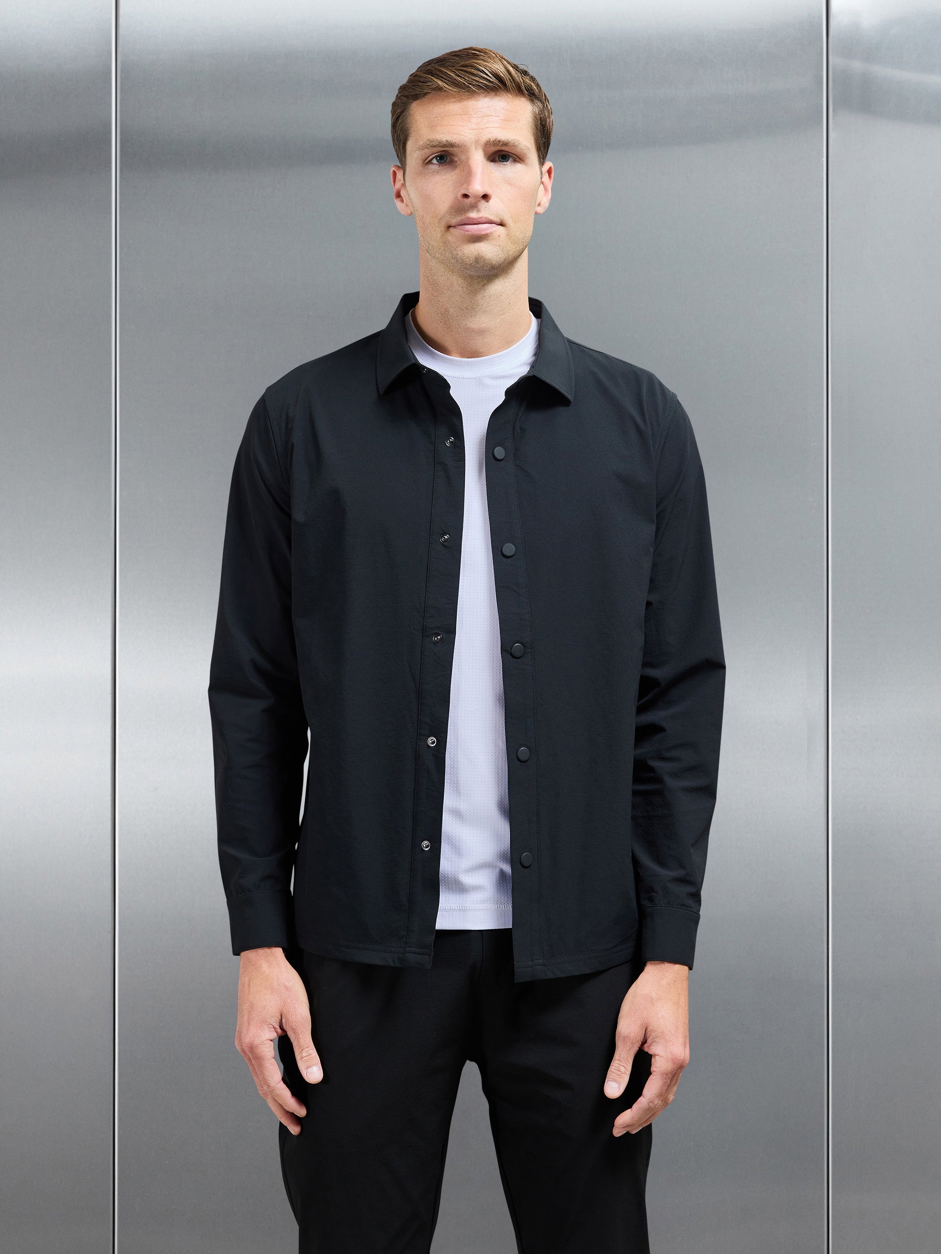 Active Technical Overshirt in Black