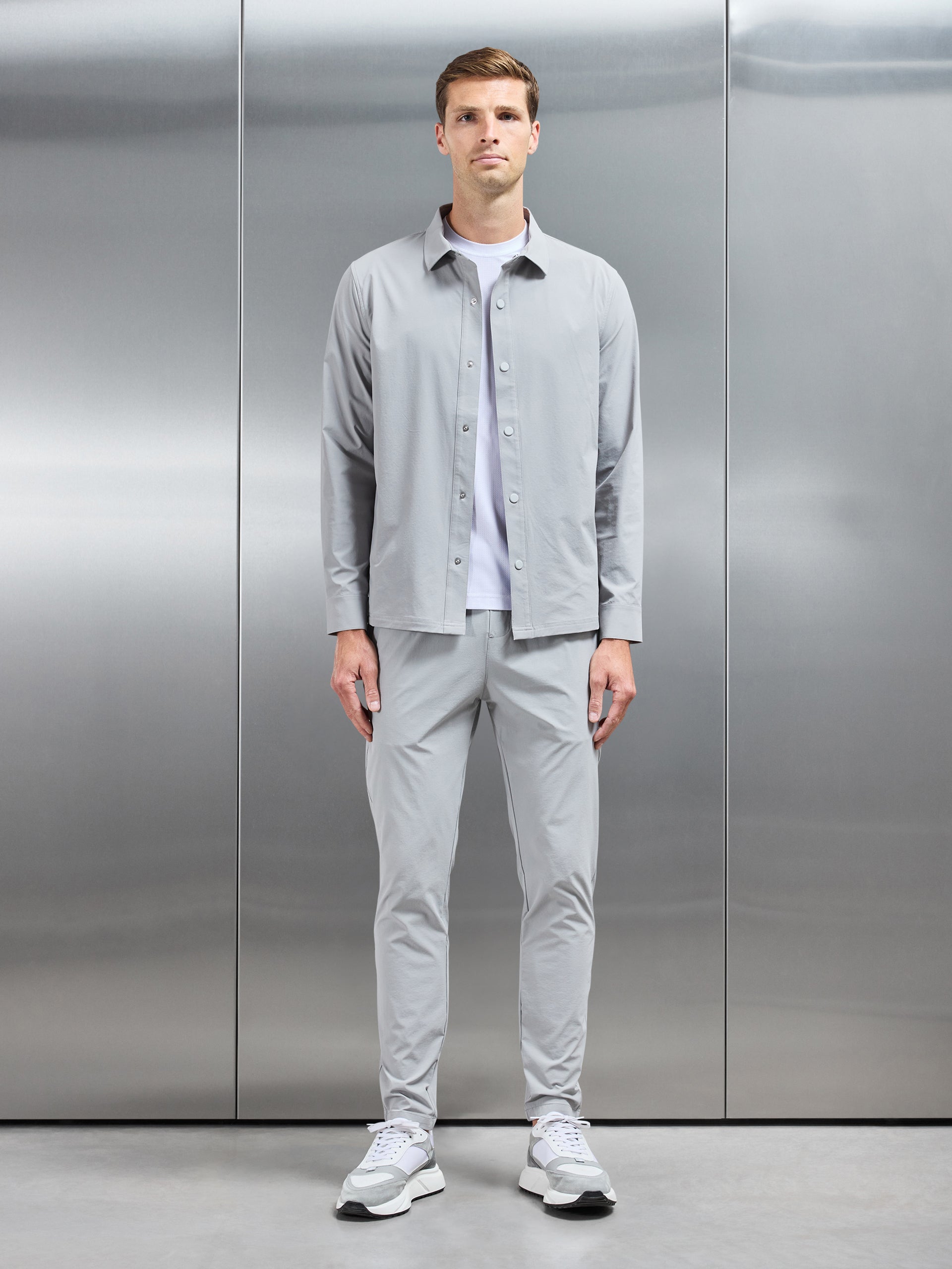 Active Technical Overshirt in Mid Grey
