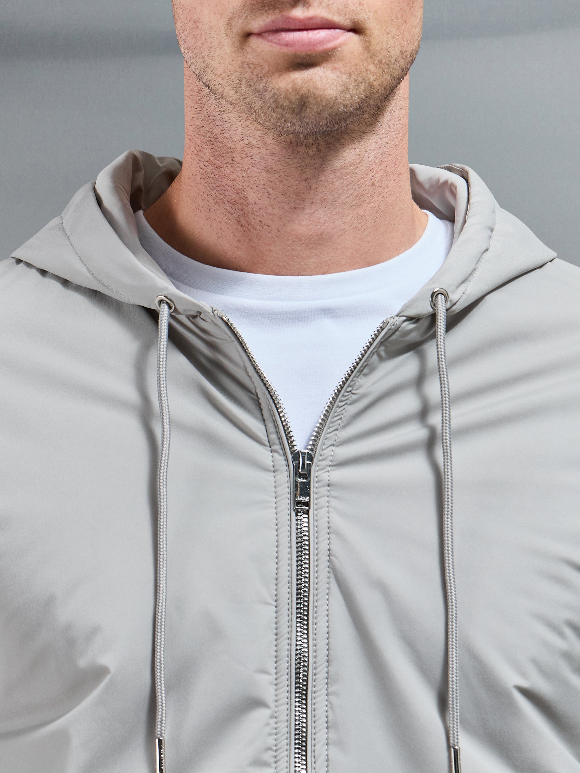 Shell Padded Windbreaker in Stone